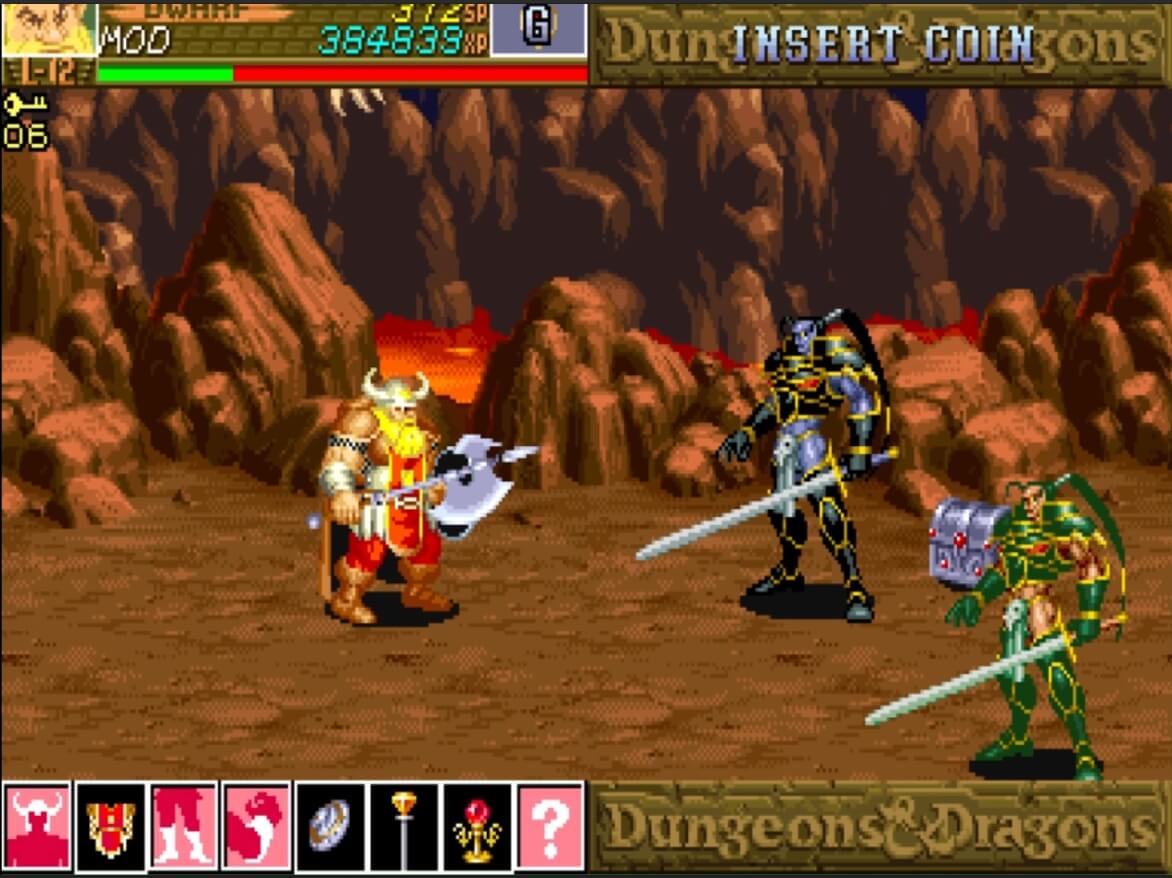 Dungeons & Dragons Shadow over Mystara - геймплей игры Arcade